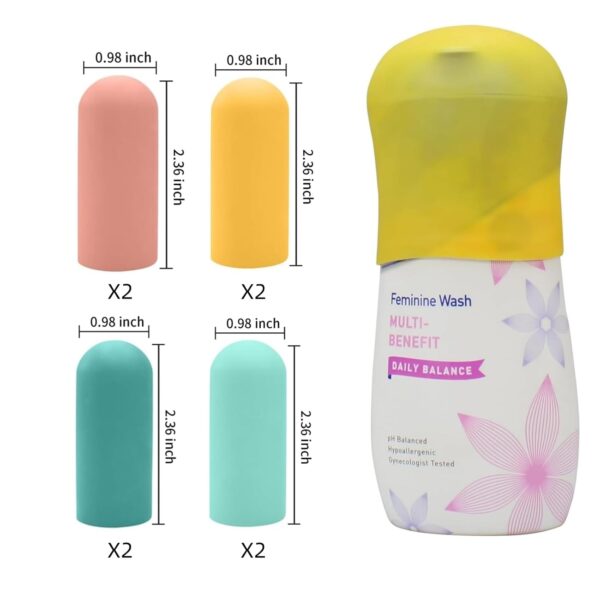 8 Pack Silicone Bottle Covers, Travel Essentials for Women Men, Travel Size Toiletries, Cruise Ship Essentials, Accessories Luggage, Travel Must Haves, Elastic Sleeves for Leak Proofing - Image 8