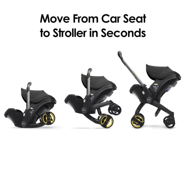 Doona Car Seat & Stroller, Nitro Black - All-in-One Travel System - Image 6