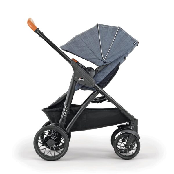 Chicco Modular Travel System - Corso LE Stroller, KeyFit 35 Infant Car Seat and Base - Stroller and Car Seat Combo in Veranda/Grey - Image 9