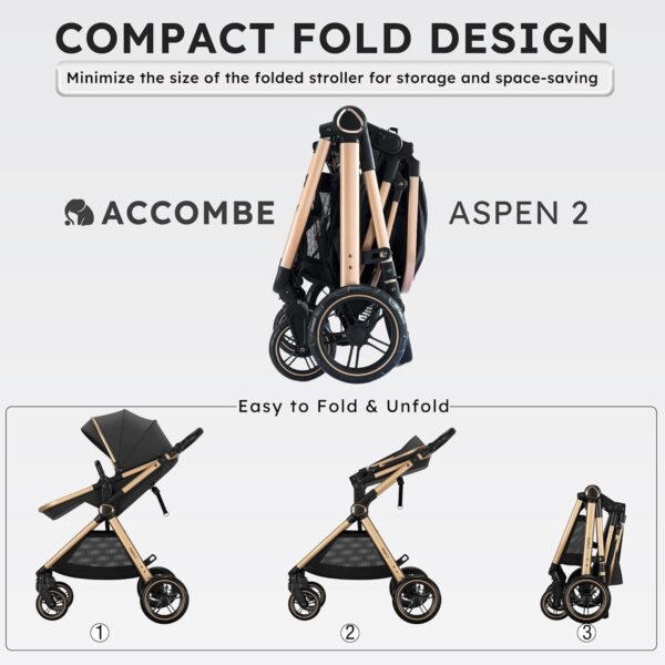 2 in 1 Baby Stroller, Convertible Bassinet Pushchair for Infants and Newborns 0-36 Months - Image 7