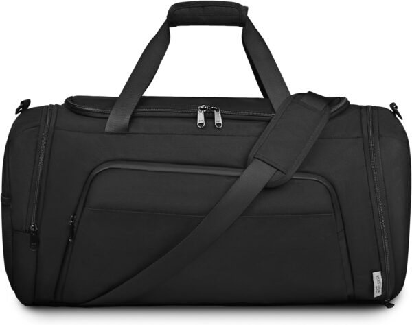 Duffle Bag for Men Travel Duffel Bags with Shoe Compartment Carry On Bag with Luggage Sleeve Overnight Weekend Gym Bag with Wet Pocket Carry On Luggage Bags - Image 7