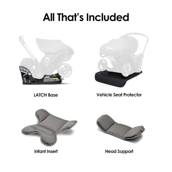 Doona Car Seat & Stroller, Nitro Black - All-in-One Travel System - Image 7