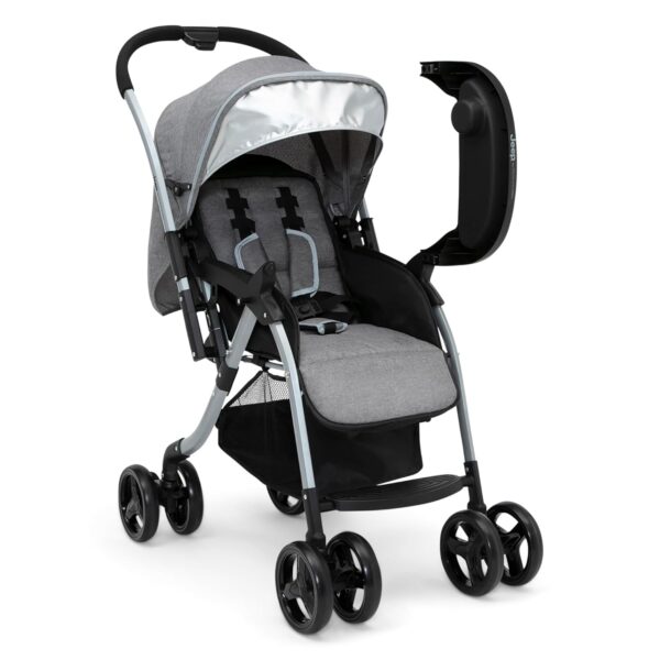 Jeep Unlimited Reversible Handle Stroller, Grey Tweed - Image 9