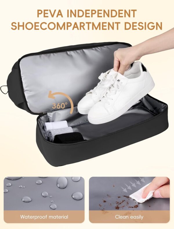 CLUCI Duffle Bag for Travel,Carry on Bag with Shoe Compartment,Puffer Tote Bag for Women Small Duffel Bag Overnight Weekender Bags Luggage Bags,Gym Bag with Wet Pocket - Image 4