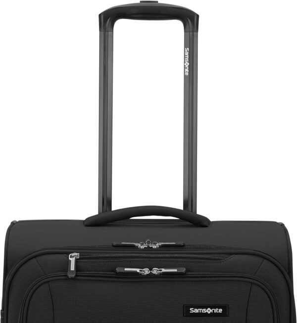 Samsonite Saire LTE Softside Expandable Luggage with Spinners | Black | 3PC (CO/MED/LG) - Image 3