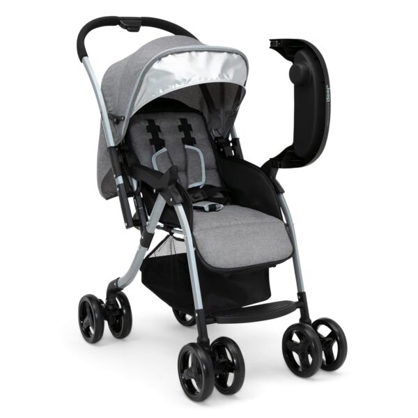 Jeep Unlimited Reversible Handle Stroller, Grey Tweed - Image 13