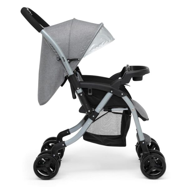 Jeep Unlimited Reversible Handle Stroller, Grey Tweed - Image 7