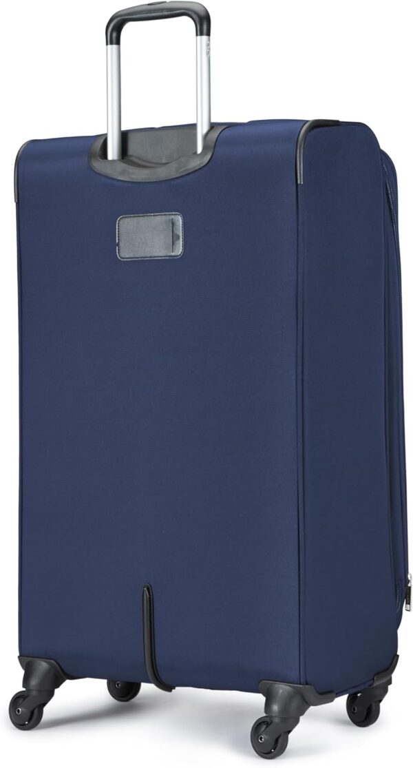 Amazon Basics Suitcases, Softside Luggage, 30-inch, Durable Design, Spinner Wheels, Large, Navy Blue - Image 6