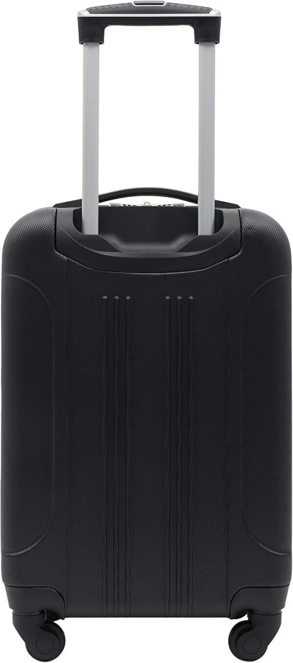 Travelers Club Cosmo Hardside Spinner Luggage, Black, Carry-On 20-Inch - Image 4