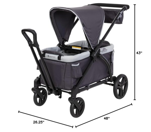 Baby Trend Expedition Stroller Wagon, Liberty Midnight - Image 12