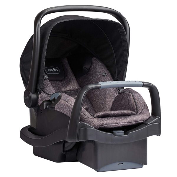 Evenflo Pivot Modular Travel System with LiteMax Infant Car Seat with Anti-Rebound Bar (Casual Gray) - Image 4