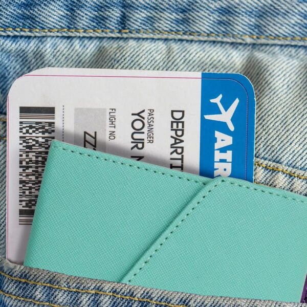 Multi-purpose Travel Wallet, RFID Blocking Travel Wallet Passport Holder, Document Organizer Passport Cover Case for Passport, Credit Card (Green) - Image 7