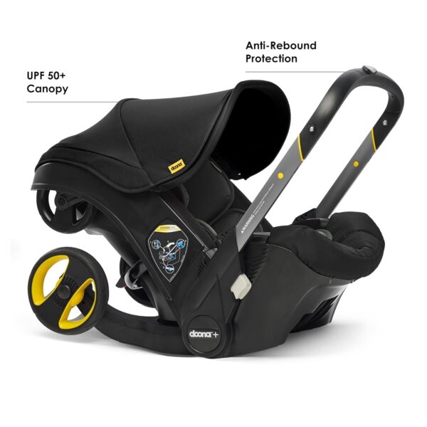 Doona Car Seat & Stroller, Nitro Black - All-in-One Travel System - Image 2