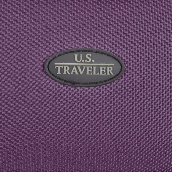 U.S. Traveler Rio Rugged Fabric Expandable Carry-on Luggage, Purple, Set - Image 9