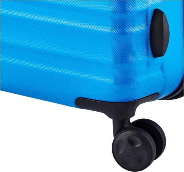 Amazon Basics Suitcase, Hardside Luggage with Spinner Wheels, Scratch-Resistant Surface, Light Blue, 21-Inch - Image 4