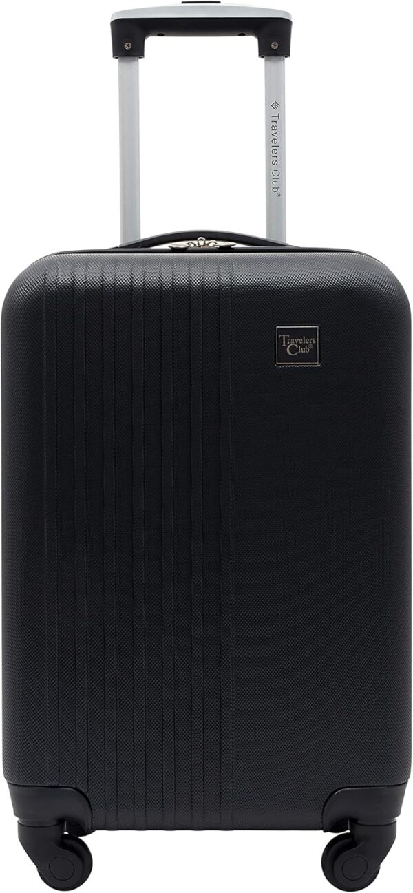 Travelers Club Cosmo Hardside Spinner Luggage, Black, Carry-On 20-Inch - Image 2