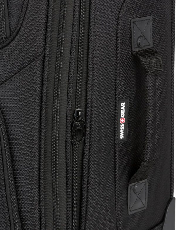 SwissGear Sion Softside Expandable Luggage, Black, Carry-On 21-Inch - Image 10