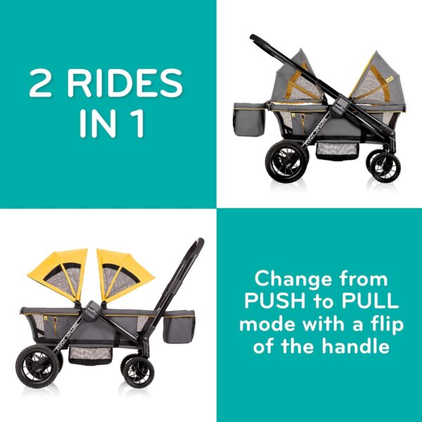 Evenflo Pivot Xplore All-Terrain Stroller Wagon (Adventurer Gray) - Image 2