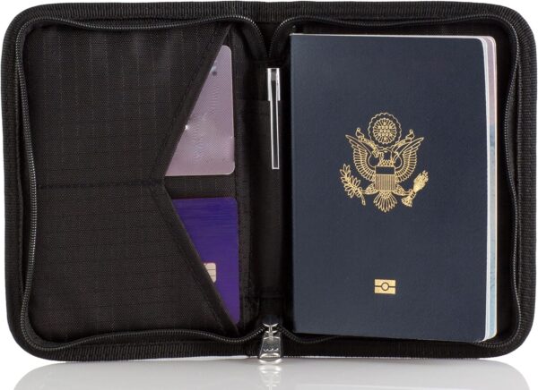 Travel Wallet & Family Passport Holder w/RFID Blocking - Document Organizer Case