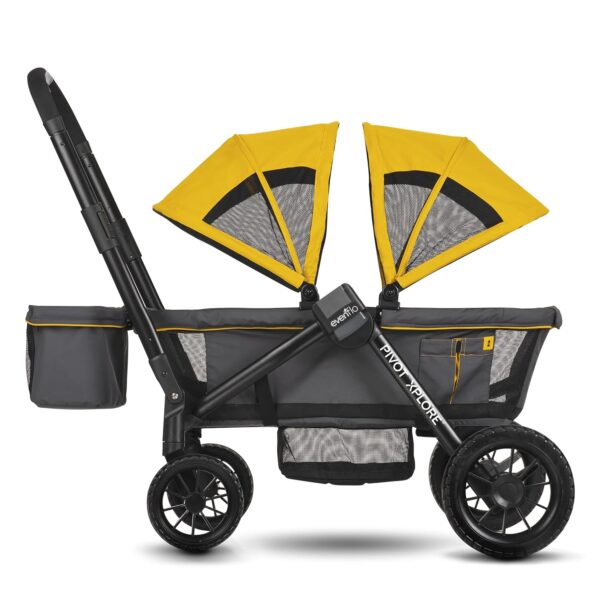 Evenflo Pivot Xplore All-Terrain Stroller Wagon (Adventurer Gray) - Image 3