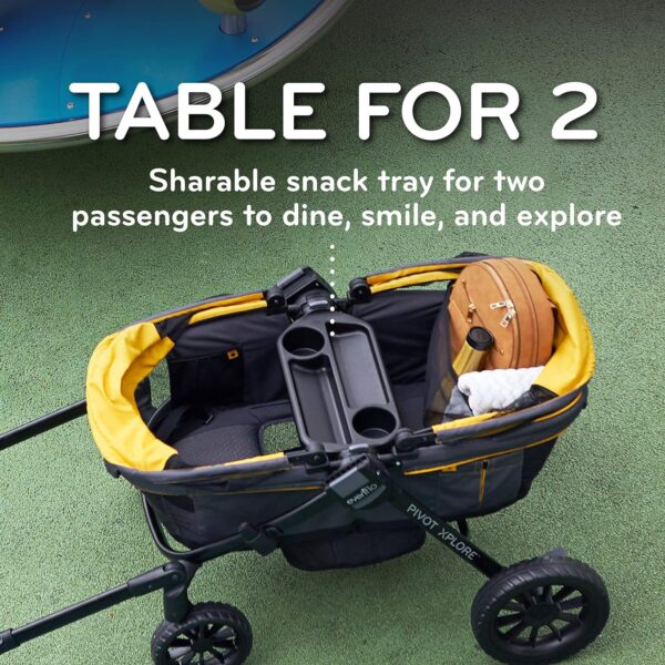 Evenflo Pivot Xplore All-Terrain Stroller Wagon (Adventurer Gray) - Image 6