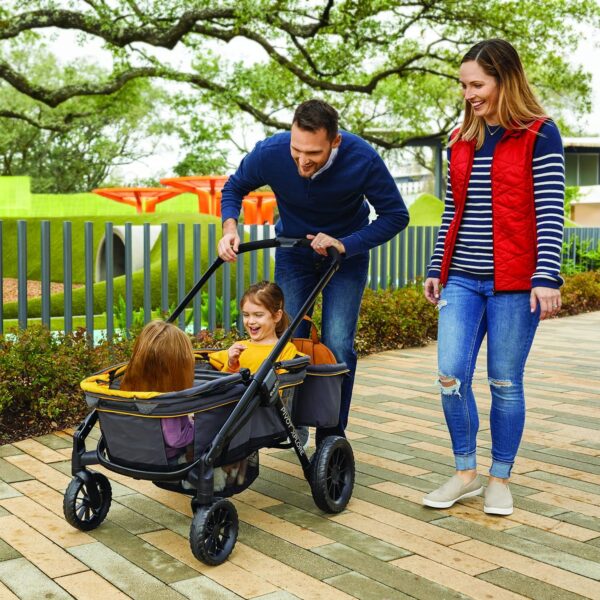 Evenflo Pivot Xplore All-Terrain Stroller Wagon (Adventurer Gray) - Image 9