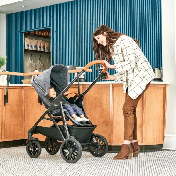 Chicco Modular Travel System - Corso LE Stroller, KeyFit 35 Infant Car Seat and Base - Stroller and Car Seat Combo in Veranda/Grey - Image 3
